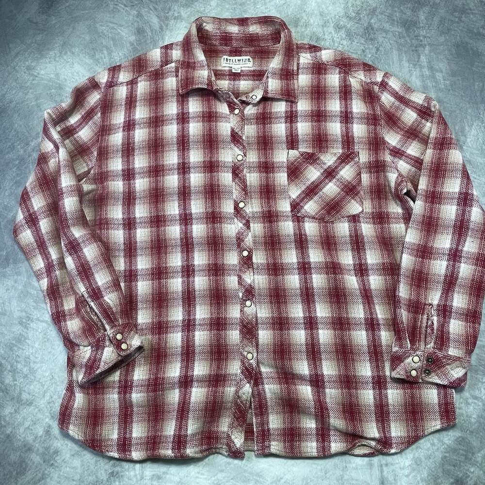 Idyllwind Fueled By Miranda Lambert Red Plaid Button Up Shirt XXL
